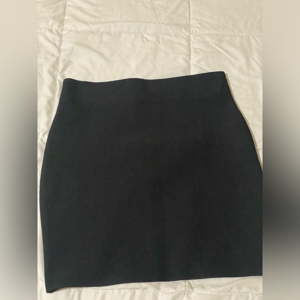 Chocolate mini skirt, Black color Size L